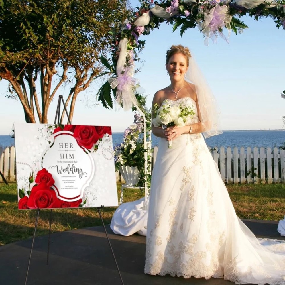 Portable Alloy Easel Adjustable Tripod Stand For Wedding Poster Art And Drawing 11