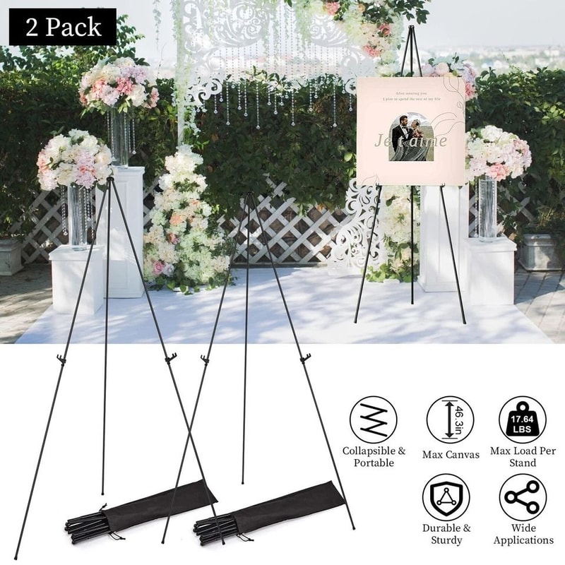 Portable Alloy Easel Adjustable Tripod Stand For Wedding Poster Art And Drawing 3