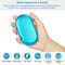 Portable Hand Warmer Electric Rechargeable Heater Power Bank DoubleSided Heating Temperature Setti 5