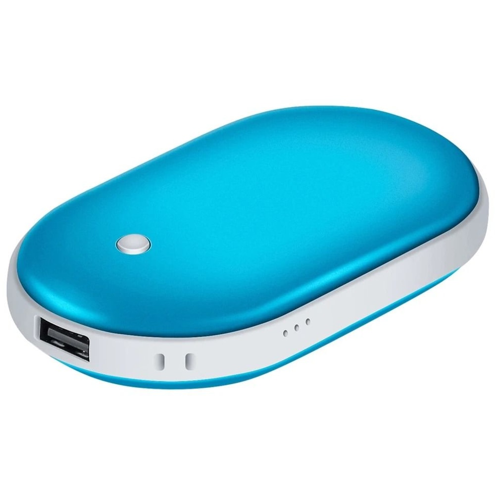 Portable Hand Warmer Electric Rechargeable Heater Power Bank DoubleSided Heating Temperature Setti 0
