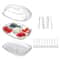 Chilled Veggie Tray With Ice Tray Fruit Ice Serving Tray Appetizer Platter Buffet Server With Lid C 3