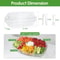 Chilled Veggie Tray With Ice Tray Fruit Ice Serving Tray Appetizer Platter Buffet Server With Lid C 7
