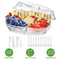 Chilled Veggie Tray With Ice Tray Fruit Ice Serving Tray Appetizer Platter Buffet Server With Lid C 8