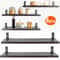 Floating Pack Wall Mounted Shelves Wood Storage Organizer Shelf Display For Kitchen 2