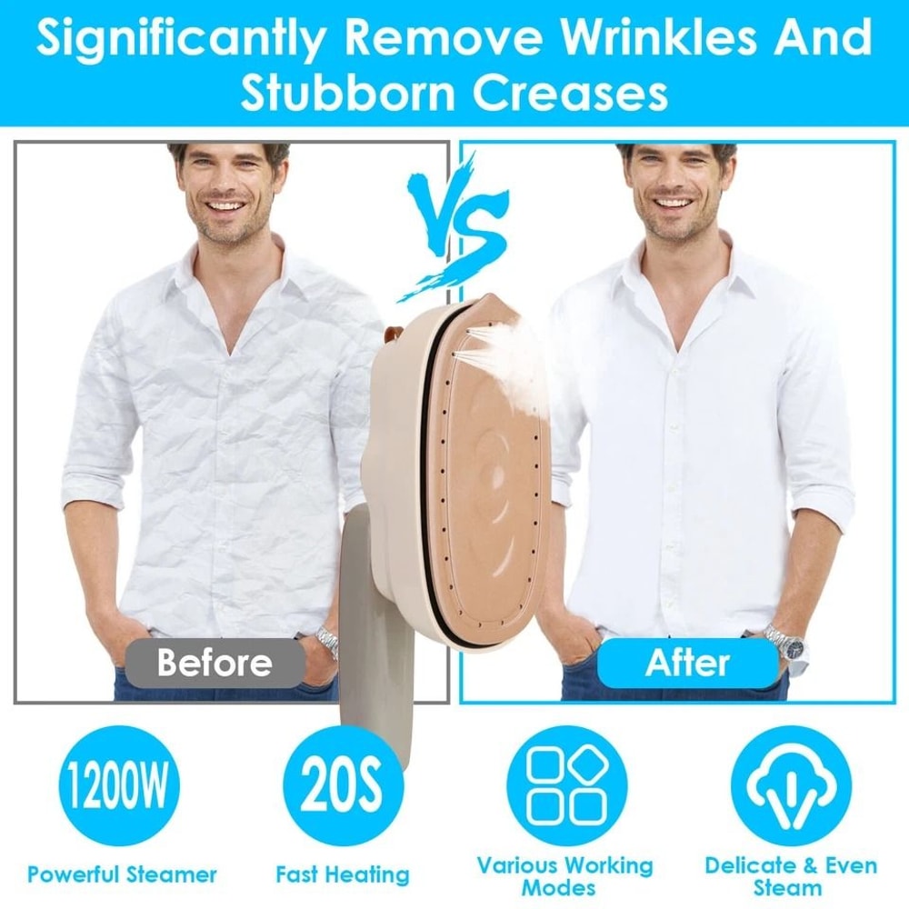 Portable Handheld Steamer For Clothes Foldable Garment Iron Steam Wrinkle Remover TravelFriendly A 4
