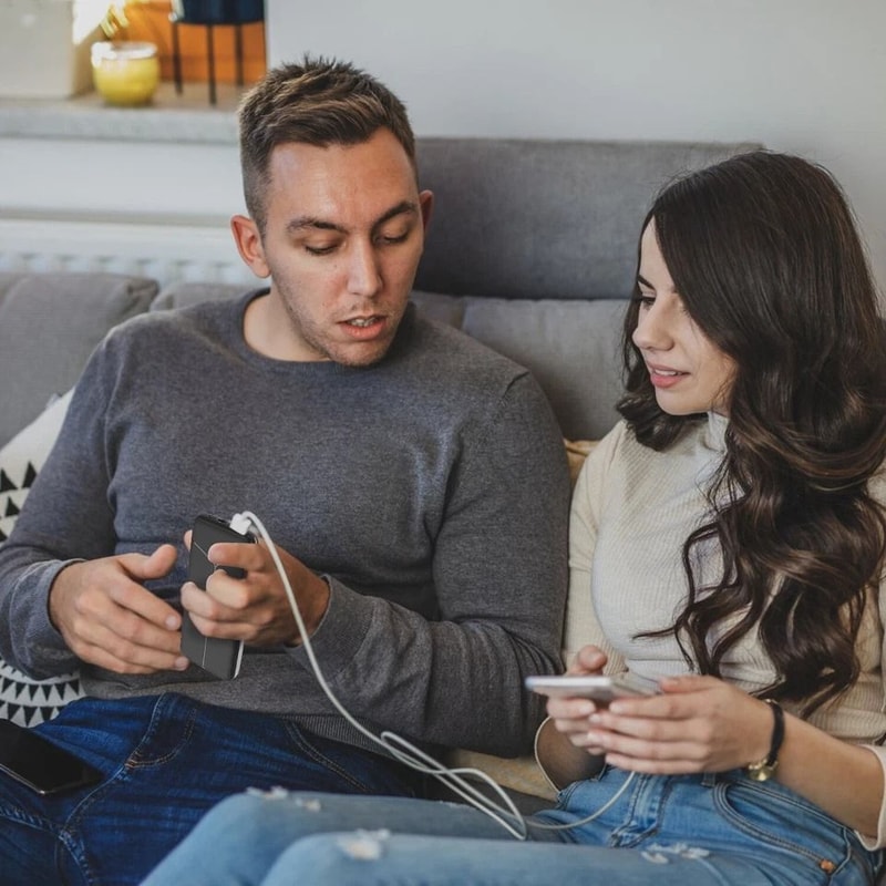 Power Bank Portable Battery Pack For Phone With Builtin Cables Perfect For Travel Office And Heated 3