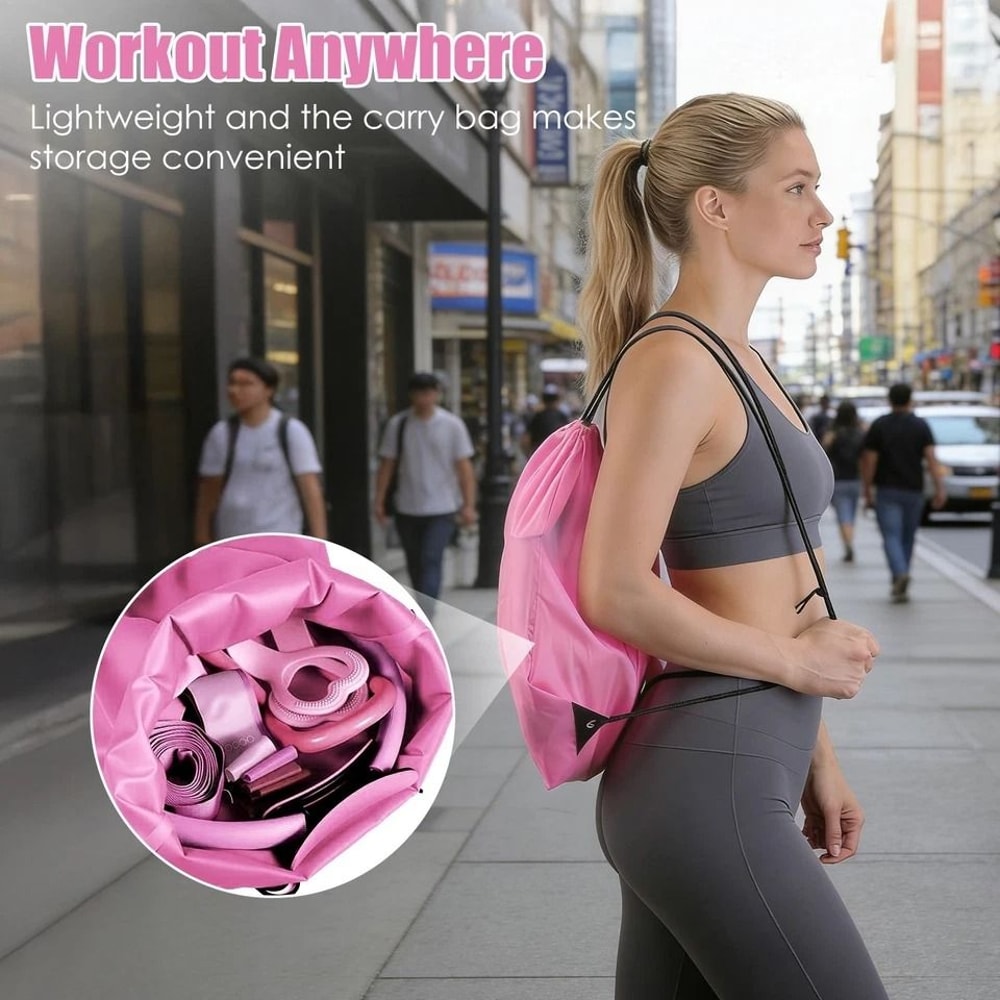 Pilates Kit Yoga Ball Arm Stretcher Resistance Bands Pilates Ring Yoga Strap For Women 4