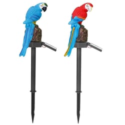 solar powered parrot lamp, waterproof led garden light, landscape decor, outdoor garden yard pathway lightsolar