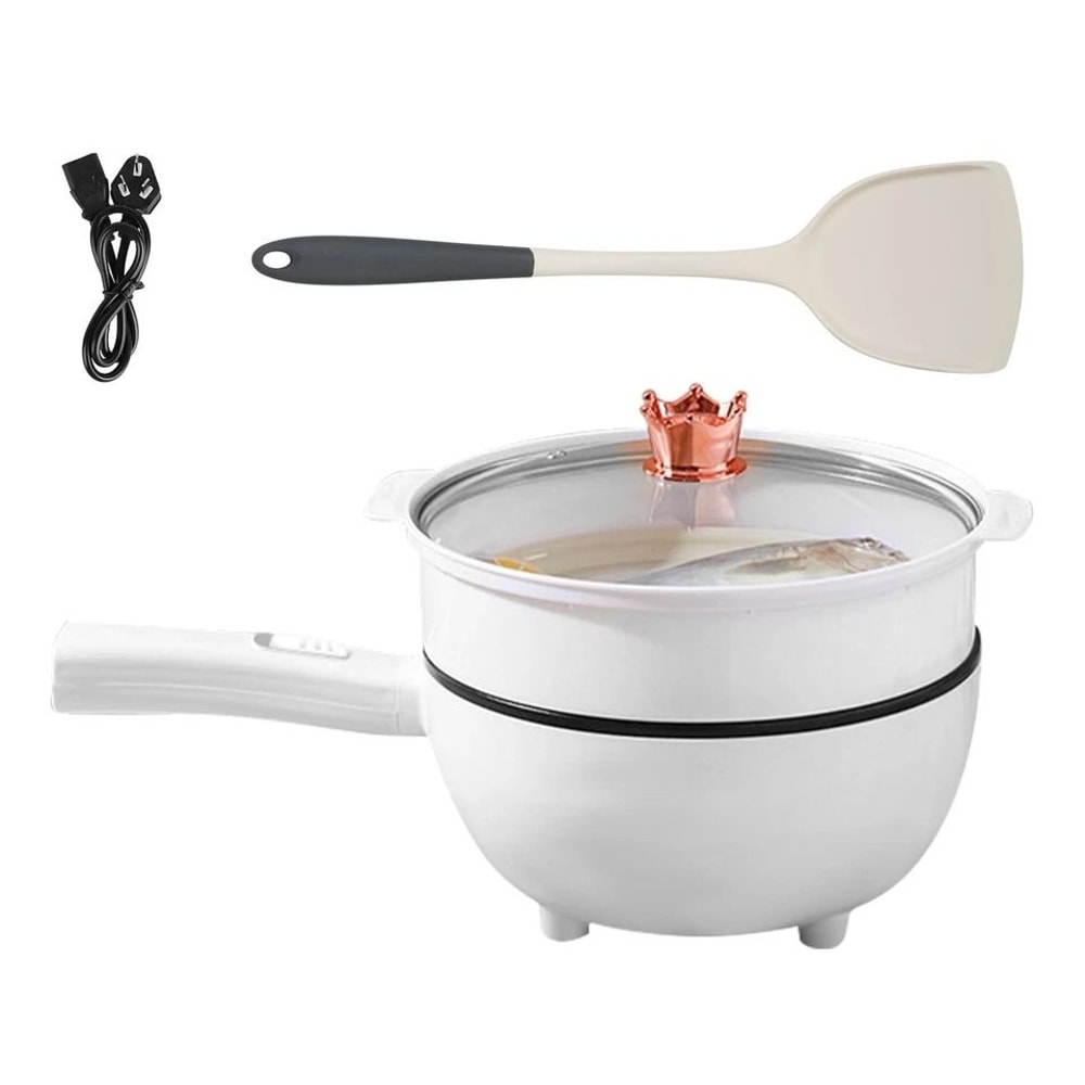 Portable Electric Hot Pot Frying Pan Capacity Ideal For Picnic Camping And Home Cooking 2