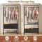 Clothing Rack With Storage Bag Heavy Duty Garment Rack For Shoes Bedroom Clothes Adjustable NonWove 9