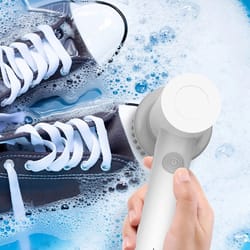 cordless electric spin scrubber with speeds, handheld cleaning brush for stubborn stains