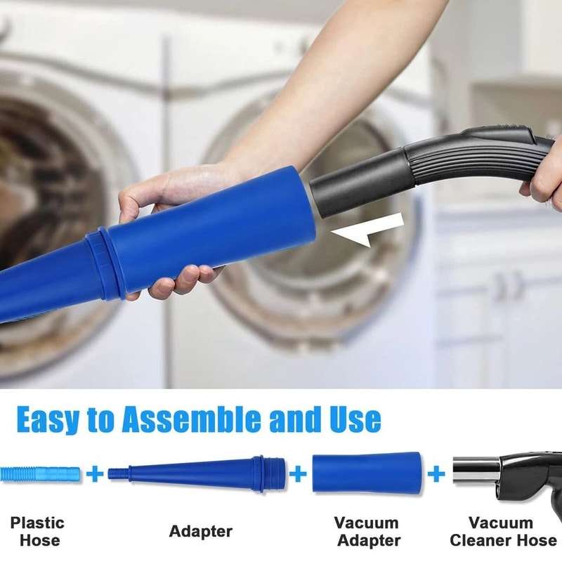 Vacuum Hose Attachment Dryer Vent Cleaner Kit Power Washer Brush Lint Remover For Efficient Home Cl 7