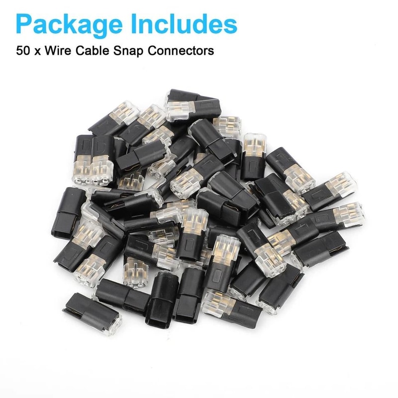 AWG DoubleWire Plugin Connectors With Locking Buckle Polycarbonate FlameRetardant Secure Electrical 1