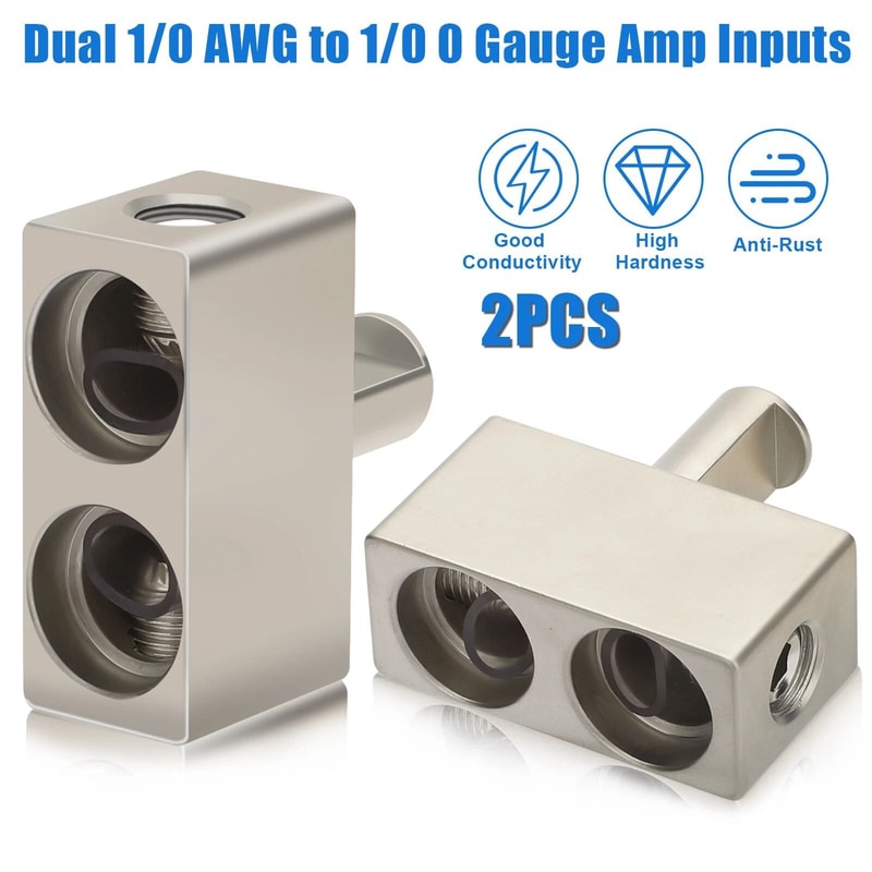 Car Audio Amp Reducers Dual Gauge To Gauge Aluminum Wire Reducers 1