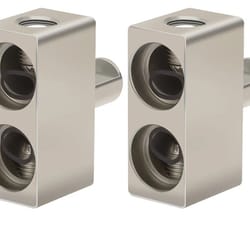 car audio amp reducers, dual gauge to gauge, aluminum, wire reducers