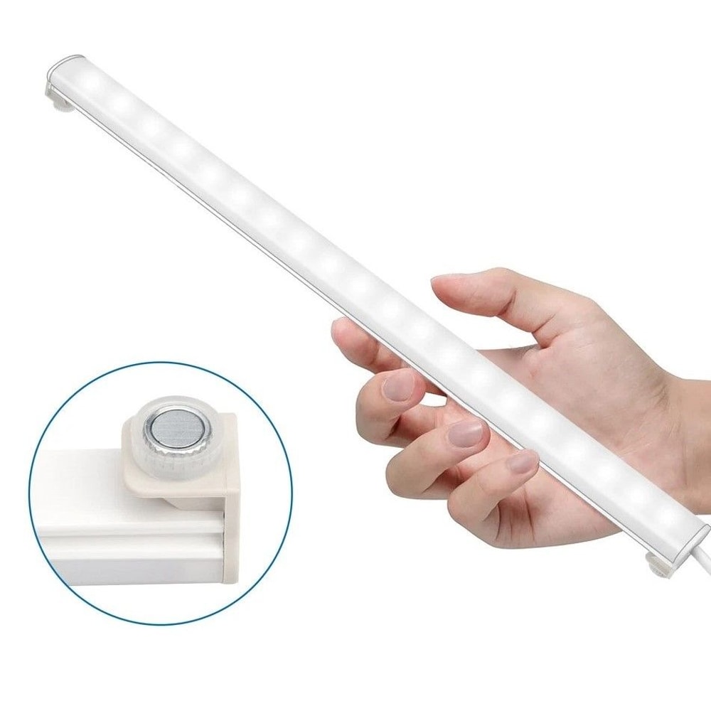 LED Kitchen Under Cabinet Lighting Strip Bar USB Light Lamp Kit Nature White For Kitchen Closet She 0