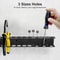 Screwdriver Organizer Wall Mount Tool Rail Rack Holder Garage Shelf Organizer Hole Carbon Steel Han 3
