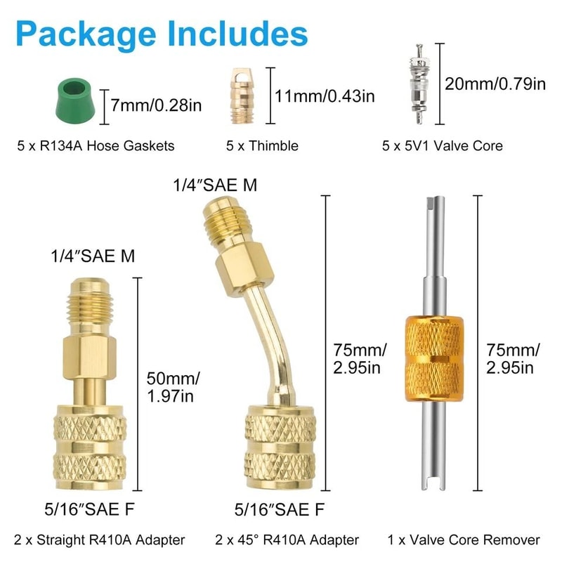 SAE Female To SAE Male Adapter HighQuality Brass Perfect For Mini Split System And HVAC Refrigerant 1