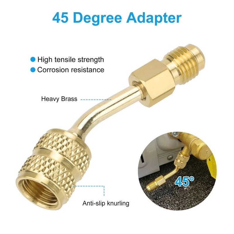 SAE Female To SAE Male Adapter HighQuality Brass Perfect For Mini Split System And HVAC Refrigerant 4