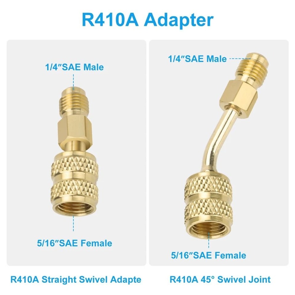 SAE Female To SAE Male Adapter HighQuality Brass Perfect For Mini Split System And HVAC Refrigerant 5