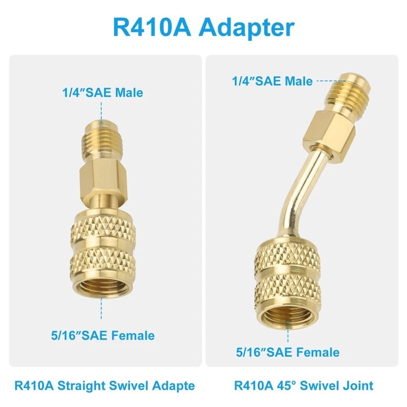 SAE Female To SAE Male Adapter HighQuality Brass Perfect For Mini Split System And HVAC Refrigerant 5