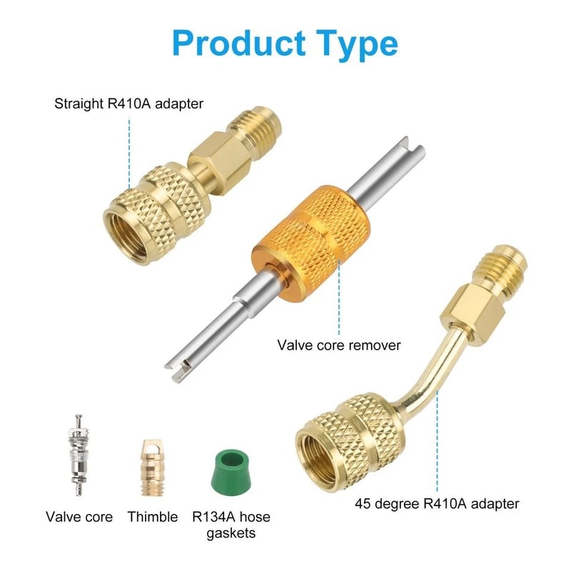 SAE Female To SAE Male Adapter HighQuality Brass Perfect For Mini Split System And HVAC Refrigerant 6