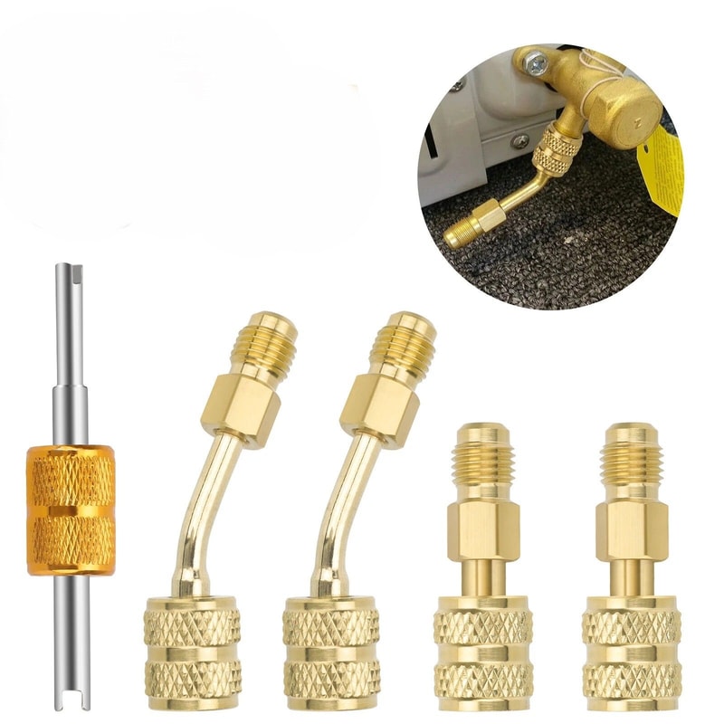 SAE Female To SAE Male Adapter HighQuality Brass Perfect For Mini Split System And HVAC Refrigerant 0