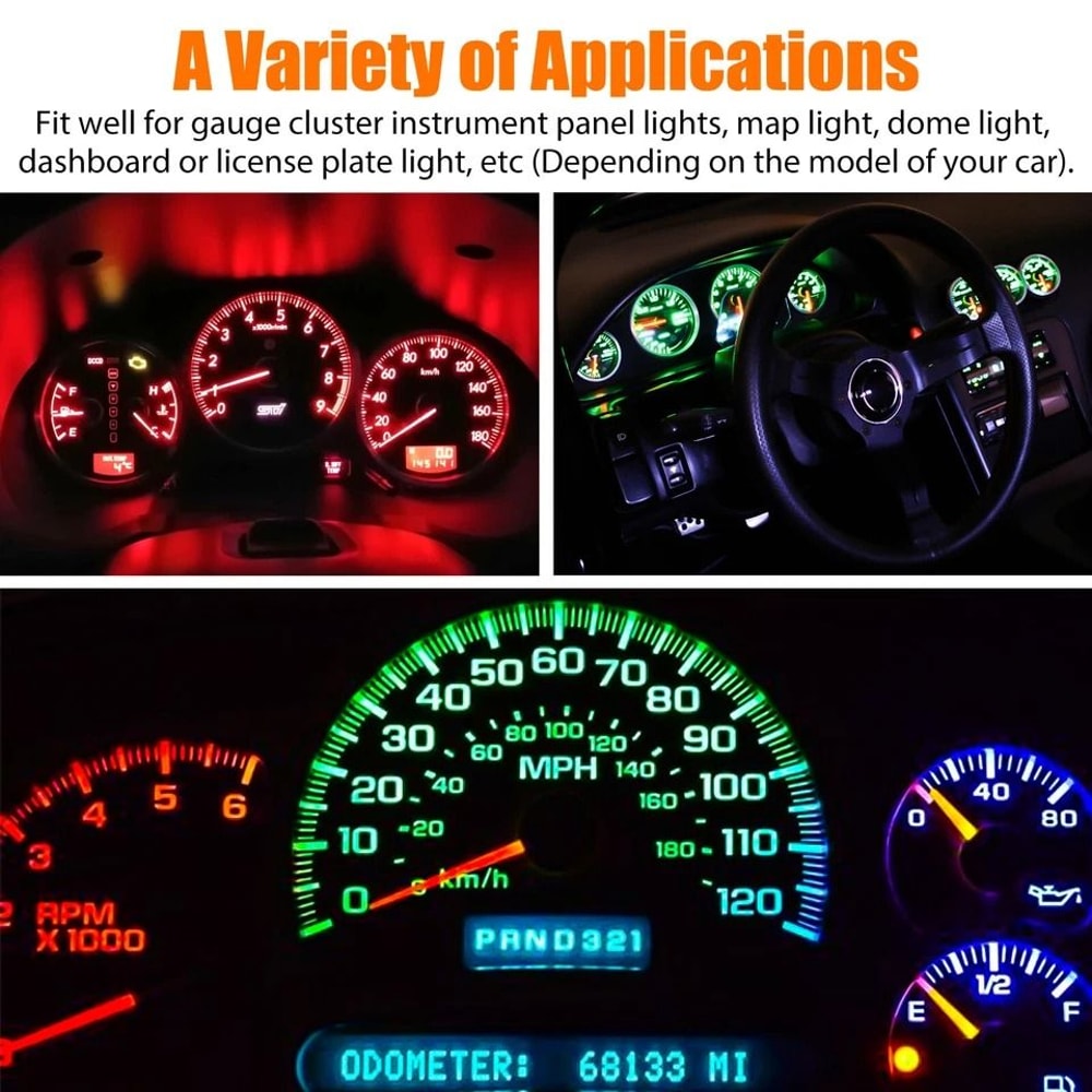 LED Bulbs Speedometer Instrument Cluster Light Dashboard And Odometer Illumination 1