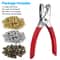 Grommet Tool Kit Eyelet Set With Hole Punch Pliers For Leather Fabric Canvas DIY Crafting 1