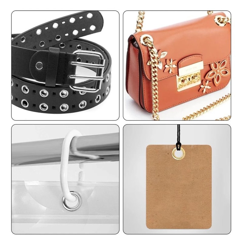 Grommet Tool Kit Eyelet Set With Hole Punch Pliers For Leather Fabric Canvas DIY Crafting 2