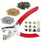 Grommet Tool Kit Eyelet Set With Hole Punch Pliers For Leather Fabric Canvas DIY Crafting 0