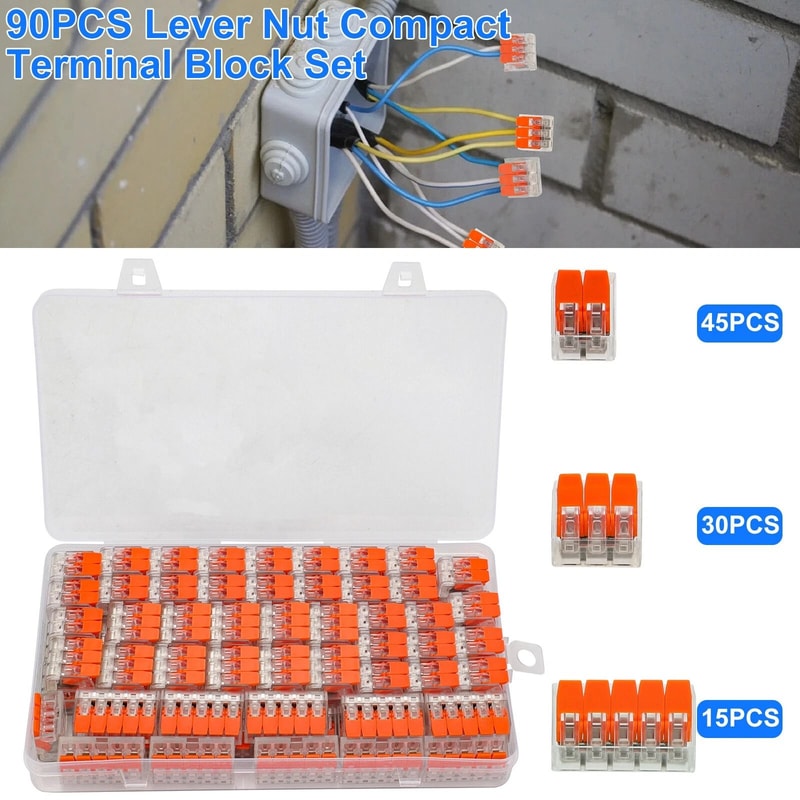 Wago Lever Nuts Compact Wire Connectors For Splicing Terminal 1