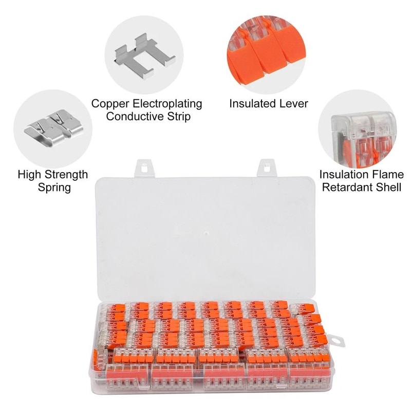 Wago Lever Nuts Compact Wire Connectors For Splicing Terminal 6