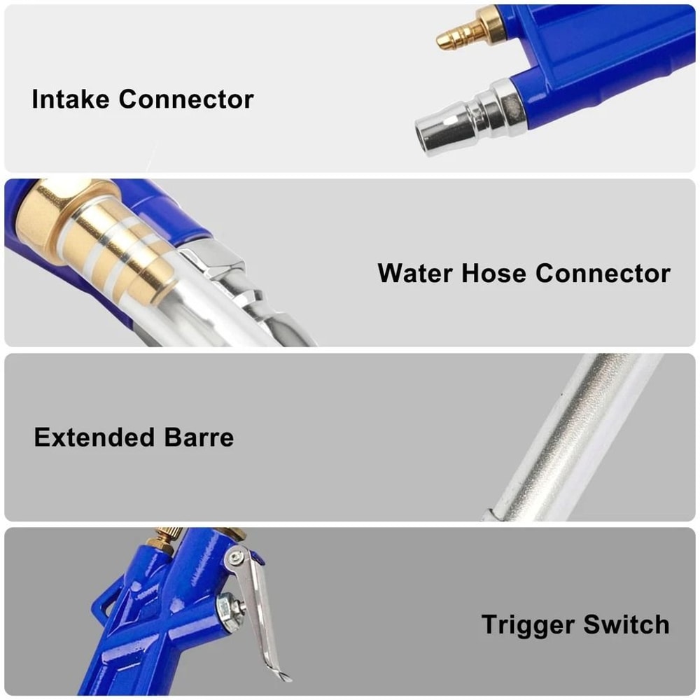 HighPressure Air Blow Gun Engine Cleaner Hose Pneumatic Tool Automotive Degreaser Spray For Cleanin 5