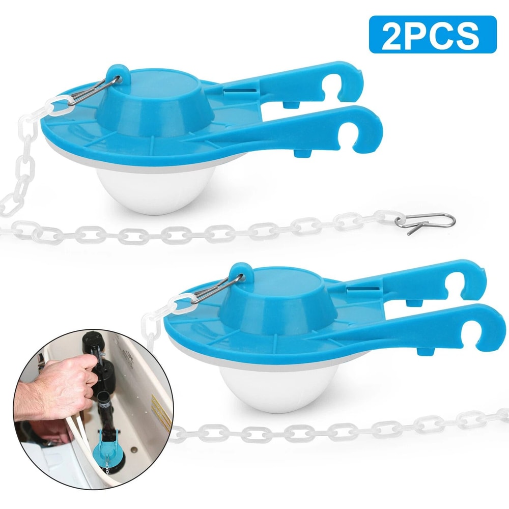 Ultra High Performance Toilet Flapper Universal Kit For 2Inch Flush Valves Silicone Design Prevents 2