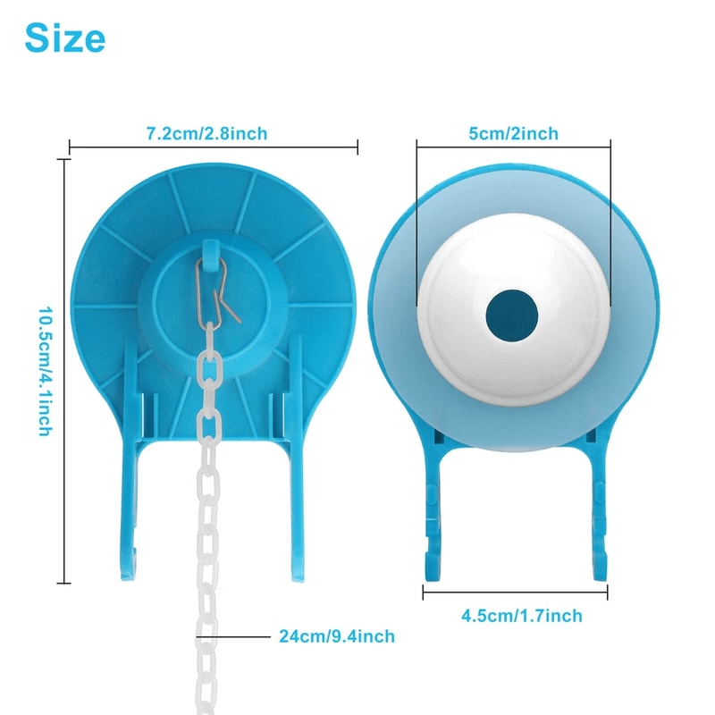 Ultra High Performance Toilet Flapper Universal Kit For 2Inch Flush Valves Silicone Design Prevents 3