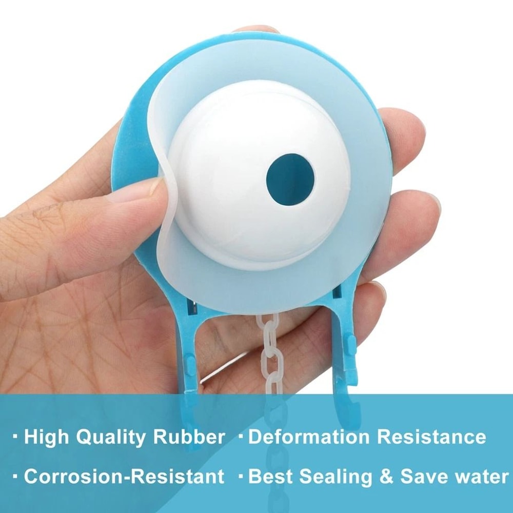 Ultra High Performance Toilet Flapper Universal Kit For 2Inch Flush Valves Silicone Design Prevents 6