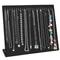 Jewelry Display Stand Velvet Necklace Holder Tray Chain Organizer With 24 Hooks For Necklaces Brace 1