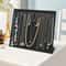 Jewelry Display Stand Velvet Necklace Holder Tray Chain Organizer With 24 Hooks For Necklaces Brace 3