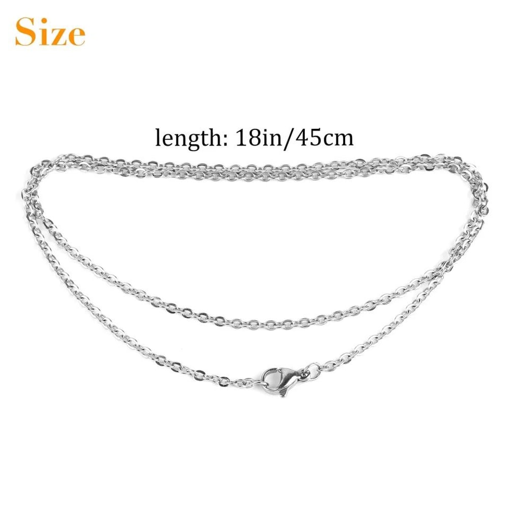 Wholesale Stainless Steel Necklace Chains For DIY Jewelry Silver Tone Perfect For Pendant Creation 2
