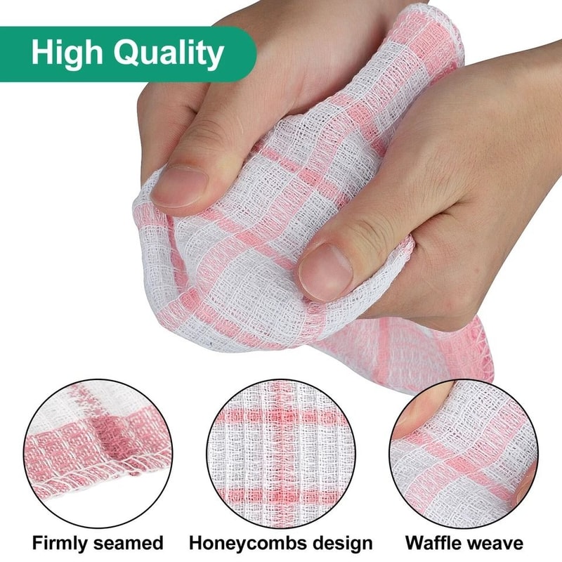 Cotton Dish Cloths Super Absorbent Cleaning Towels MultiPurpose Washing Rags Soft And Durable Kitch 5