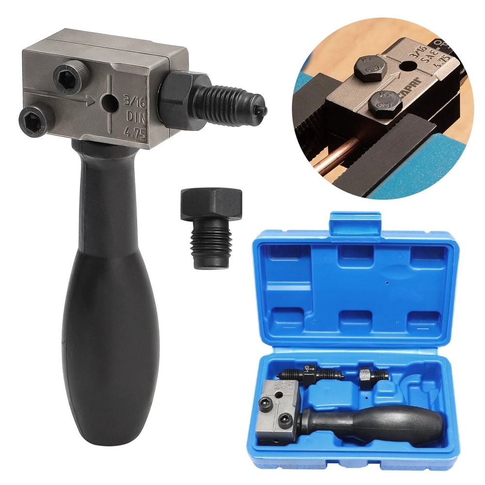 Double Flare Car Brake Line Flaring Tool SAE Flaring For Auto Mobile Brake Repairs Stainless Steel 1