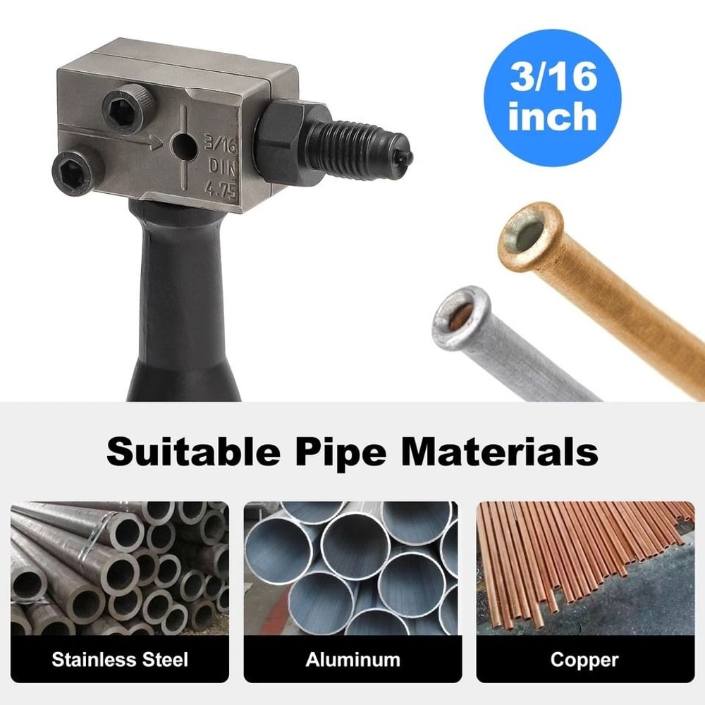 Double Flare Car Brake Line Flaring Tool SAE Flaring For Auto Mobile Brake Repairs Stainless Steel 5