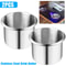 Stainless Steel Universal Cup Holders For Boat Car RV Marine Camper Drink Holders Durable Easy Inst 1