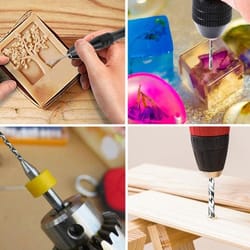 precision pin vise mini micro hand twist drill bits set, high-quality rotary tool kit for pcb drilling