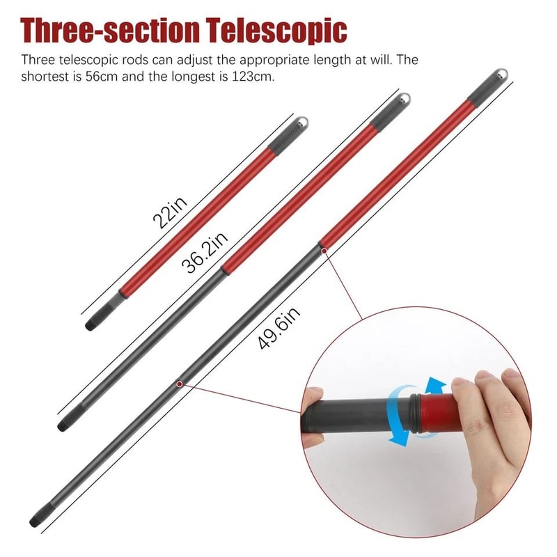 Telescopic Rotary Mop Stick Handle Replacement For OCedar EasyWring Adjustable Floor Cleaning Handl 8