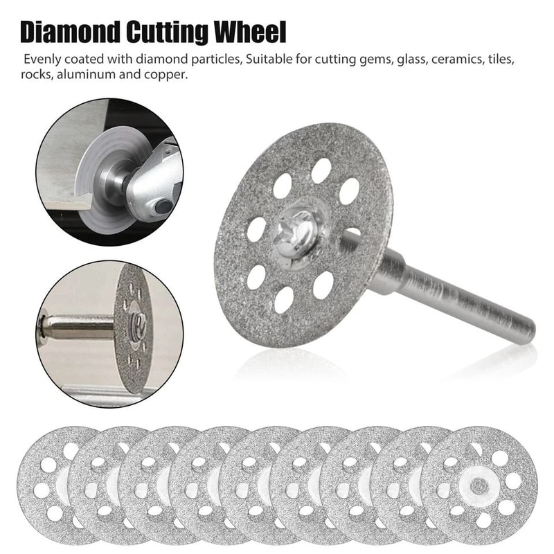 Diamond Rotary Tool Bit Set Cutting Grinding Polishing Carving For Tile Glass Stone Metal Dremel 6