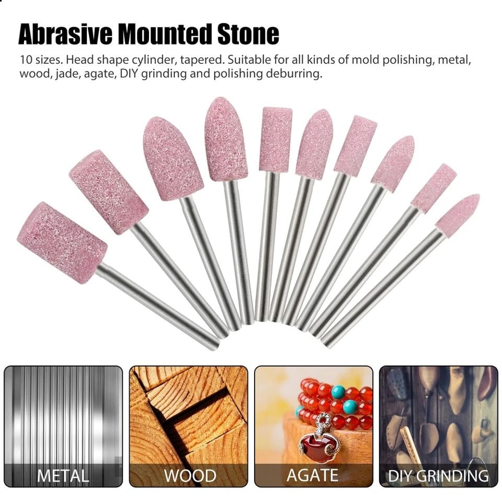 Diamond Rotary Tool Bit Set Cutting Grinding Polishing Carving For Tile Glass Stone Metal Dremel 7