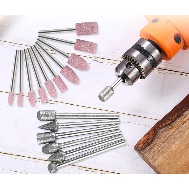 Diamond Rotary Tool Bit Set Cutting Grinding Polishing Carving For Tile Glass Stone Metal Dremel 0