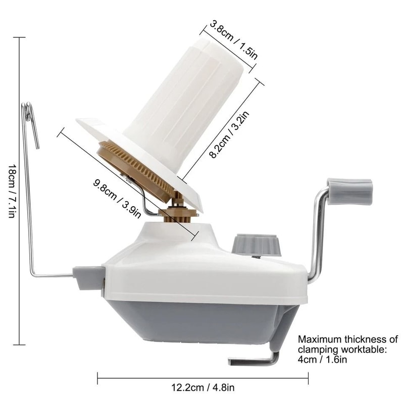 Portable Manual Yarn Ball Winder Hand Crank Knitting Organizer For Sewing Crochet Weaving And DIY P 6